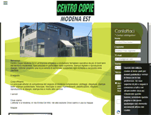Tablet Screenshot of centrocopiemodenaest.com